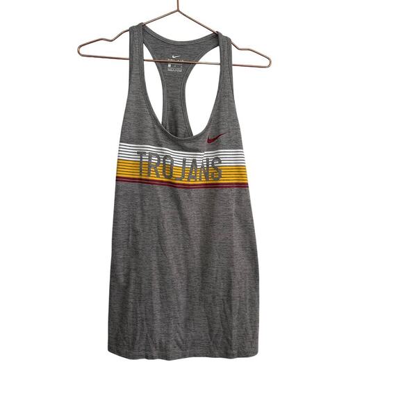 Nike Gray university of Southern California USC TrojansTank Top Size Large - Picture 1 of 8